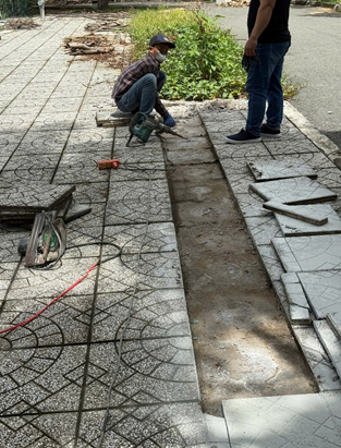 Sửa chữa trường THCS Tăng Bạt Hổ, Phường Xóm Chiếu, Tp HCM